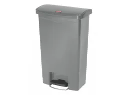 Pedaalemmer Slim Jim Step On Front Kunststof 50 Liter Grijs