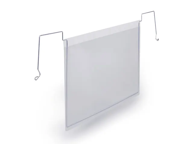 Hoes met ophangbeugel A5 liggend formaat PP Transparant