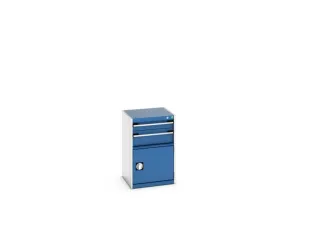 ladekast HxBxD 800x525x525mm 2laden RAL7035 front RAL5010 - 8