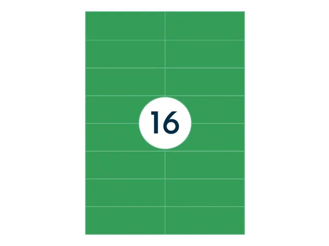 Gekleurde Etiketten 105x37mm Groen 42517 1000 Vel