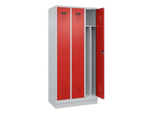 locker voor scheiding van kleding,HxBxD 1950x900x500mm,3vak