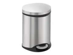 Pedaalemmer Shell Bin 6 Liter Mat RVS