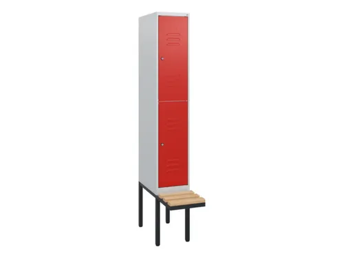 Dubbeldekse dekenkist,HxBxD 1950x300x815mm,1x2vak.,vak B 300mm