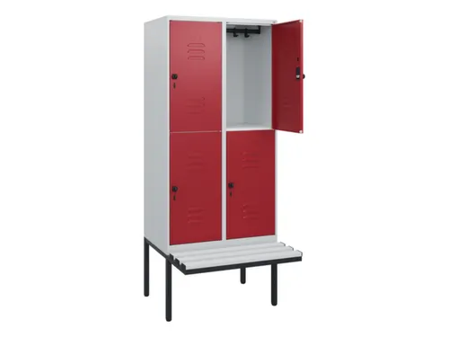 Dubbeldekse dekenkist,HxBxD 1950x800x815mm,2x2vak.,vak B 400mm