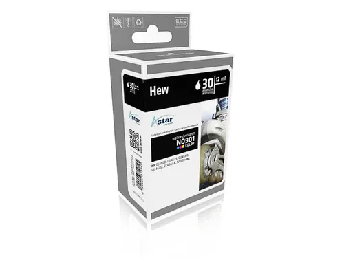 AS15458 ASTAR HP 901 OJ Inkt 3-kleuren rebuilt 360pag zonder chip 9ml