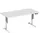 Elektrisch ihv bureau,HxBxD 630-1280x1600x800mm,blad lichtgrijs