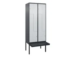 Z-garderobekast,HxBxD 2120x800x815mm,4vak,vak B 400mm,cil.-slot