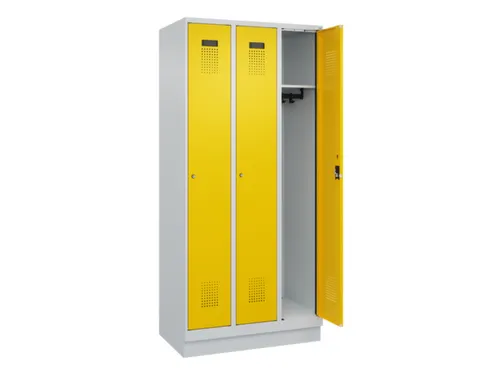 locker,HxBxD 1950x900x500mm,3vak,vak B 300mm,cil.-slot,sokkel