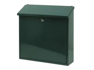 Wandbrievenbus 37cm Groen Staal - 1