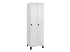 locker,HxBxD 1950x600x500mm,2vak,vak B 300mm,draaigrendel,voeten