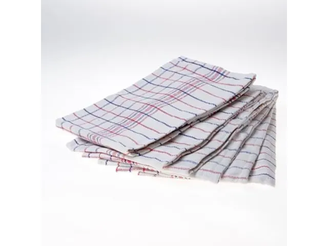 Handdoek Katoen Geruit 65x65cm Pak 6 Stuks