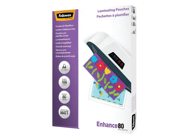 Lamineerhoes Fellowes A4 Mat 80 Micron
