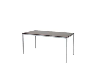 Domino Basic Tafel Vaste Hoogte 1600x800mm Logan Eiken 25mm Alu 4-Poot - 1
