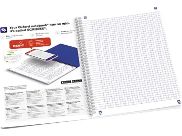 hardcover spiraalschrift B5 60 vel geruit 5 mm