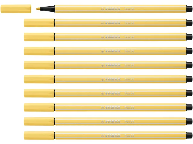 Viltstift STABILO Pen 68/23 medium lichtgeel
