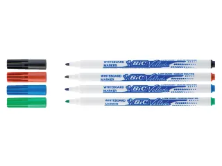 Viltstift Bic Velleda 1721 whiteboard rond fijn assorti set à 4 stuks - 2