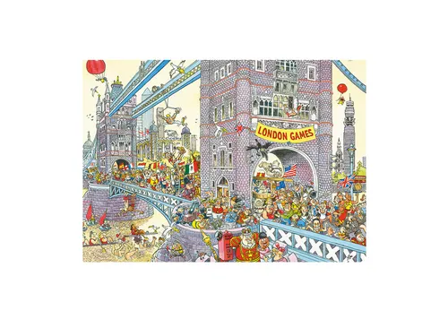 Wasgij Retro Mystery 8 De laatste horde! 1000 stukjes