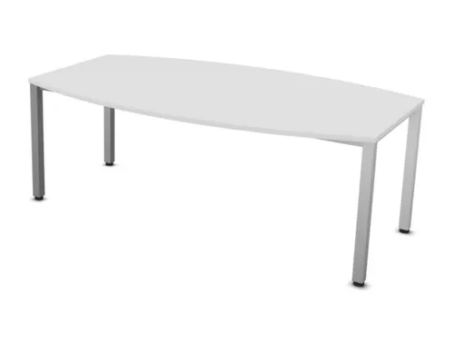 vergadertafel,HxBxD 740x2000x1200mm,vatvormig,Bl-wit