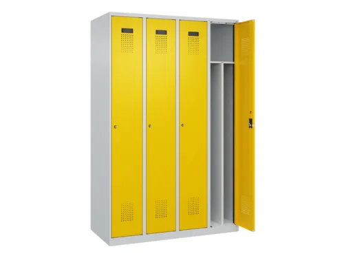 locker voor scheiding van kleding,HxBxD 1850x1200x500mm,4vak