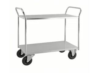 etagewagen,draagverm. 400kg,2etage(s),laadvl. LxB 940x440mm,staaletage - 1