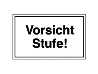 aanwijzingsbord,Pas op! Opstapje,aluminium gemerkt,gemoffeld - 1