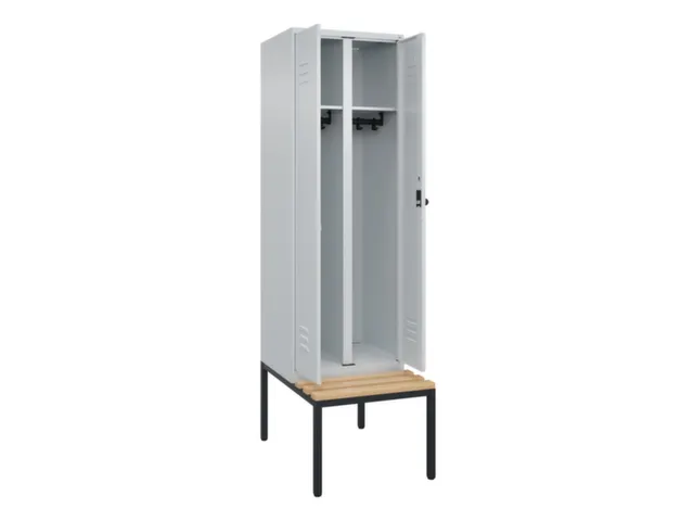 locker voor scheiding van kleding,HxBxD 2120x600x815mm,2vak
