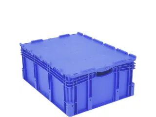 Euronorm Stapelkrat Pp 338x800x600mm 122l Dubbele Bodem M. Deksel - 2