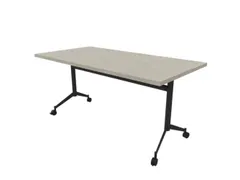 klaptafel,HxBxD 750x1600x800mm,hoekig,T-voet donkergrijs,ovale buis