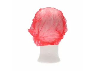 PP non woven haarnet rood 58cm bouffant cap maat XL 1000 stuks - 4