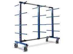 draagarmwagen,draagverm. 400kg,24draagarmen,HxLxB 1800x832x840-3200mm