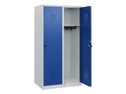 schoollocker,HxBxD 1530x800x500mm,2vak,vak B 400mm,draaigrendel