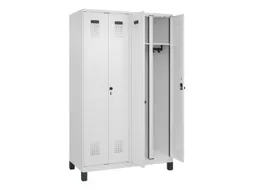 locker voor scheiding van kleding,HxBxD 1950x1200x500mm,4vak