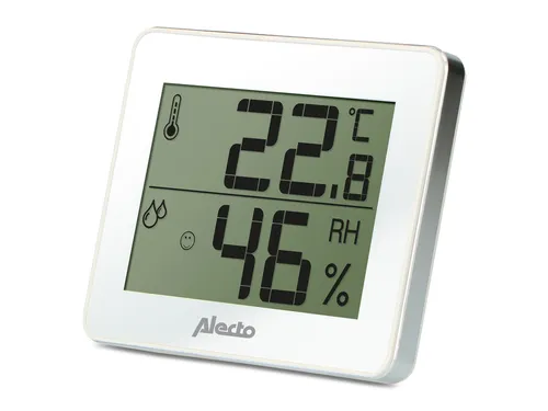 Thermometer hygrometer Alecto WS-55 wit - zilver