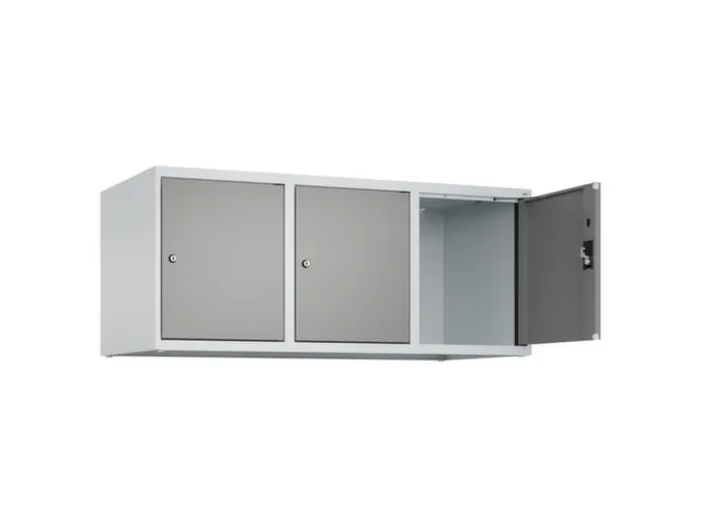 opzetkast,v. locker,3vak.,vak B 400mm,HxBxD 500x1200x500mm