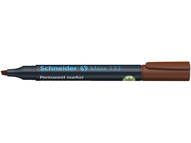 marker Schneider Maxx 133 permanent beitelpunt bruin | MarkeerstiftWinkel.nl