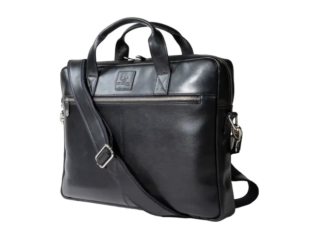 Computertas Exactive zwart leder