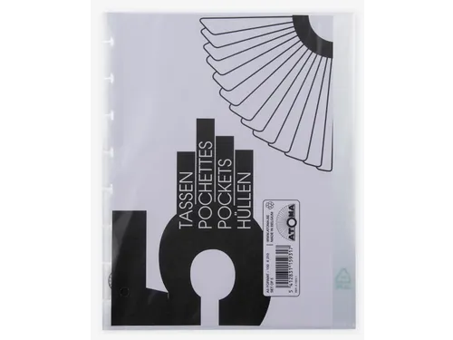showtassen transparant voor A5+ schriften set van 5