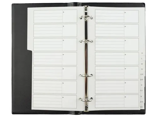 Telefoonalbum Kangaro 215x130mm A-Z 4-rings zwart