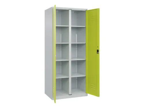 wasgoedverdeelkast,HxBxD 1850x800x500mm,vak B 400mm,cilinderslot