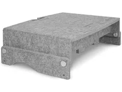 BNEQR110CLGY BAKKER Q-riser 100 Circular Monitorstandaard Grijs