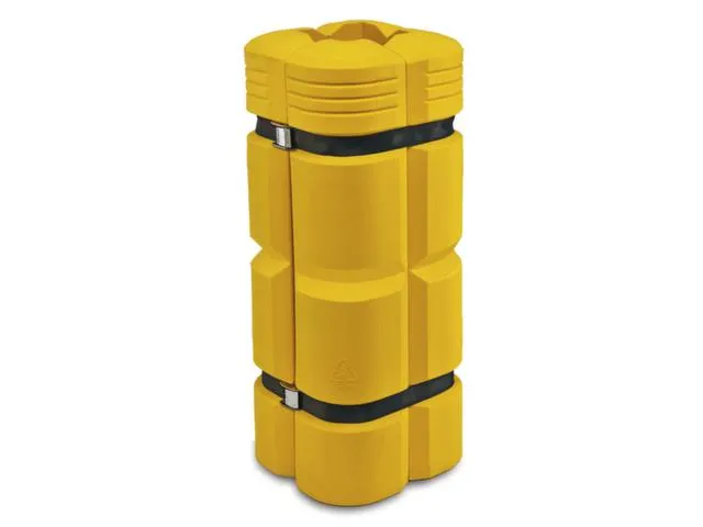 zuilbescherming,v. binnen,HxBxD 1100x450-550x450-550mm,PE,geel