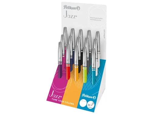 Balpen Pelikan Jazz Classic K35CD Medium assorti 15 stuks