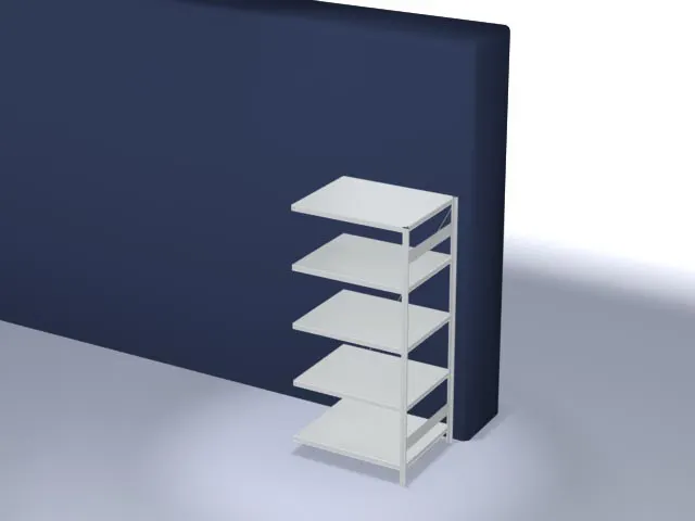 systeemstelling,aanbouwveld,HxBxD 2000x1010x835mm,vakl. 130kg