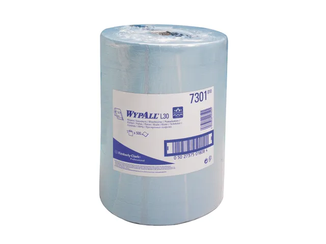 Wypall L30 7301 Airflex poetsdoeken 2-laags op rol blauw