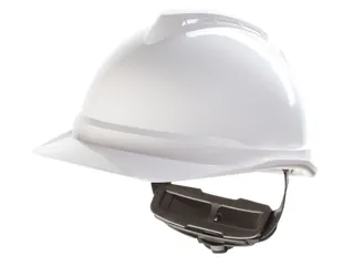 MSA V-Gard 500 ongeventileerde veiligheidshelm met Fas-Trac III binnen - 1