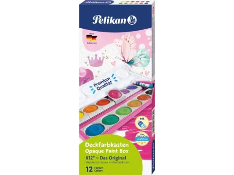 verfdoos 735/K12, glitter roze, 12 napjes