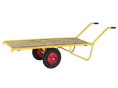 Chariot remorque 775x2326x615mm charge 400kg jaune