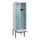 locker met bank,HxBxD 2120x600x815mm,2vak,vak B 300mm,draaigrendel