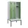 locker met bank,HxBxD 1950x900x815mm,3vak,vak B 300mm,draaigrendel