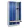 locker met bank,HxBxD 1950x900x815mm,3vak,vak B 300mm,cilinderslot